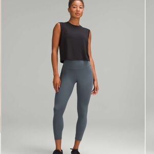 Lululemon Light Gray High Rise Pocket Women's Leggins Size 10